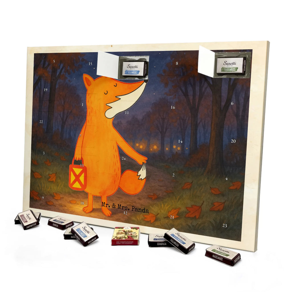 Chocolate advent calendar Fox Lantern Design animal lover, foxes, forest wildlife, clever as a fox, Lantern, Lantern parade, Caesar Otto Hugo Flaischlen, Spell comforting, Cheer up, Foxes, Saint Martin, Lovesickness Spell