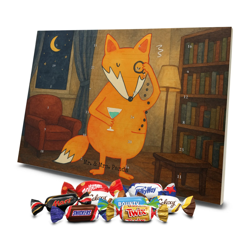 Chocolate advent calendar Fox lord Design animal lover, foxes, forest wildlife, clever as a fox, words of consolation, motivation saying, problem solving, saying funny, lovesickness gift