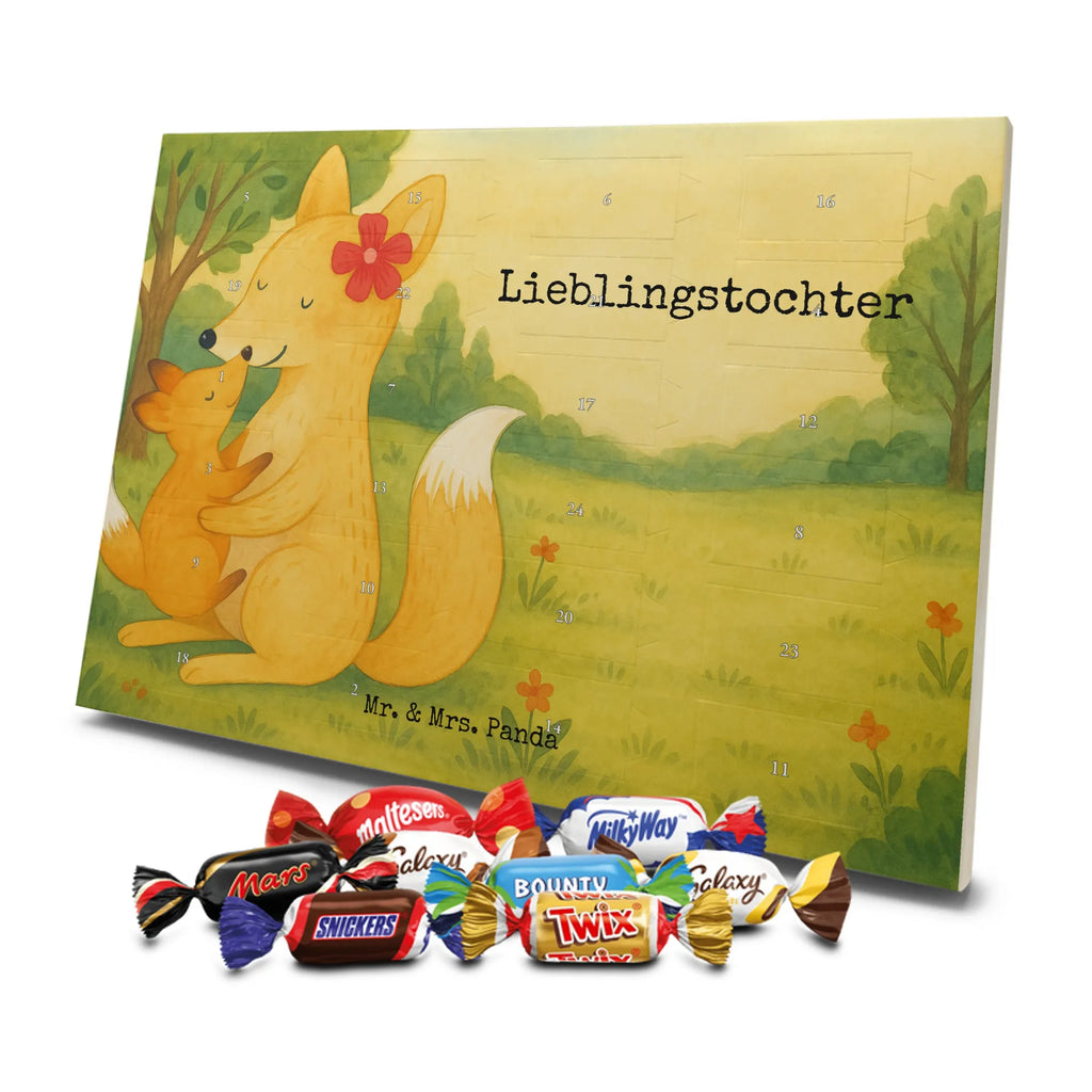 Chocolate advent calendar Fox mummy Design Father's Day, Mother's Day, best daughter, favourite daughter, daughter, mother, present