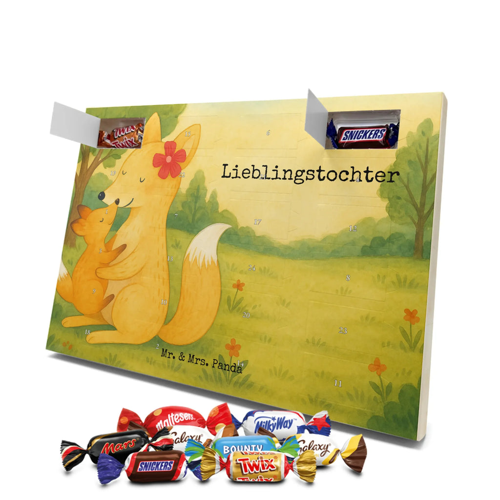 Chocolate advent calendar Fox mummy Design Father's Day, Mother's Day, best daughter, favourite daughter, daughter, mother, present