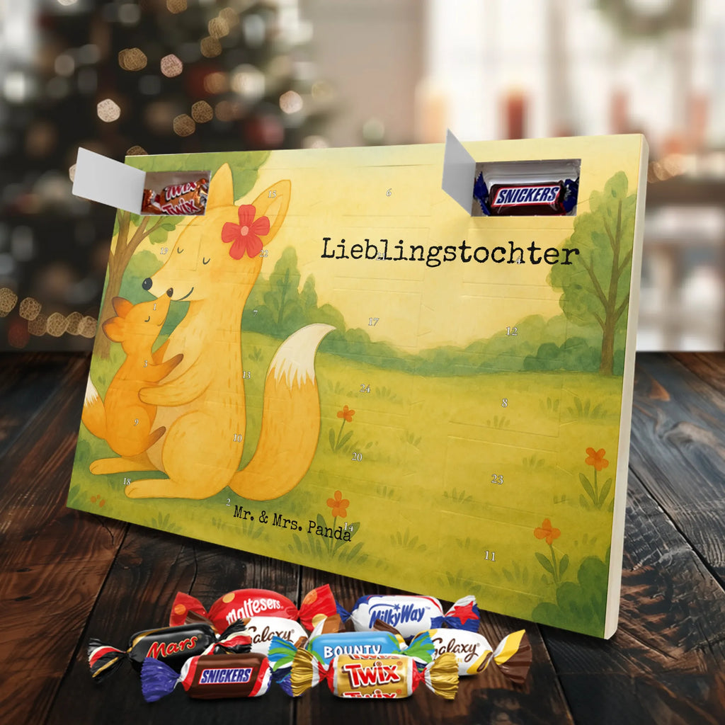 Chocolate advent calendar Fox mummy Design Father's Day, Mother's Day, best daughter, favourite daughter, daughter, mother, present