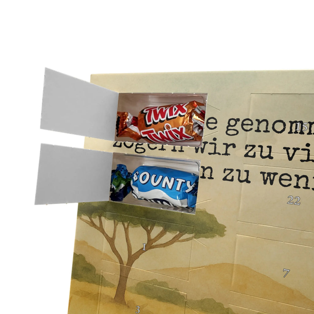 Chocolate advent calendar giraffe Satisfied Design Africa, Adventure