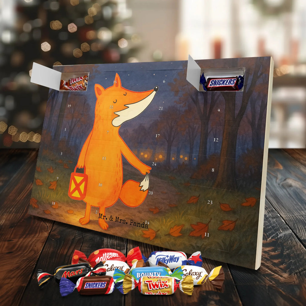 Chocolate advent calendar Fox Lantern Design animal lover, foxes, forest wildlife, clever as a fox, Lantern, Lantern parade, Caesar Otto Hugo Flaischlen, Spell comforting, Cheer up, Foxes, Saint Martin, Lovesickness Spell