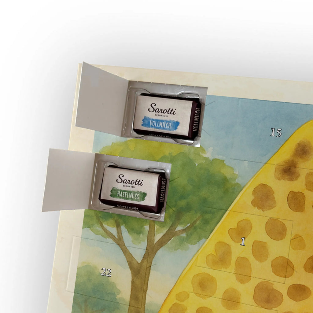 Chocolate advent calendar giraffe child Design Africa, mum, favourite person, child, son, daughter, mother