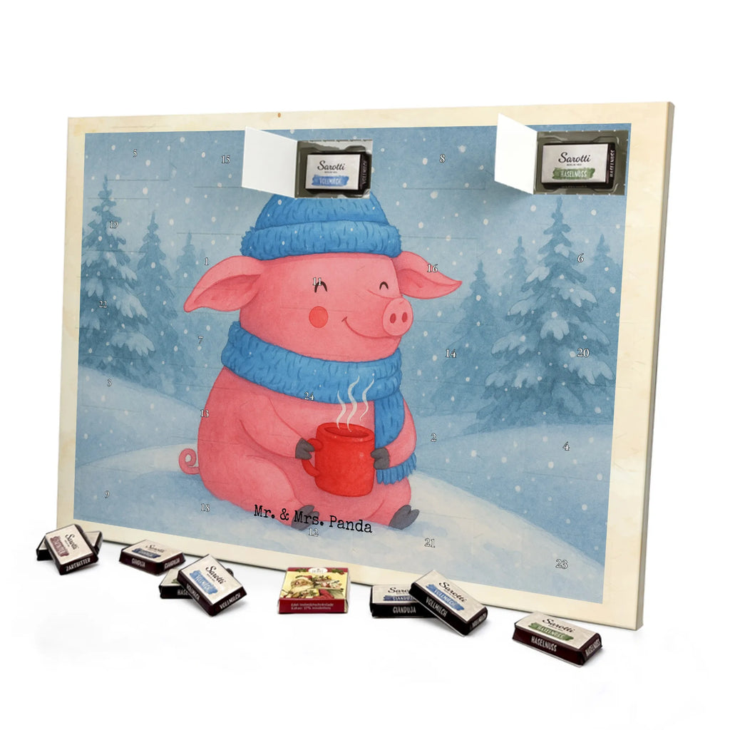 Chocolate advent calendar Pig Mulled wine Design Christmas time, snow, mulled wine, mulled pig, Christmas market, punch