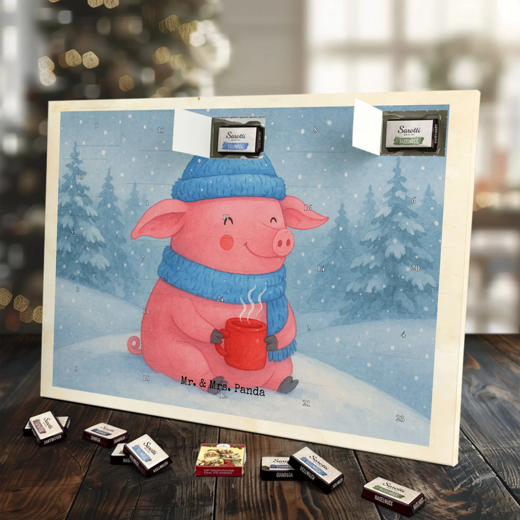 Chocolate advent calendar Pig Mulled wine Design Christmas time, snow, mulled wine, mulled pig, Christmas market, punch