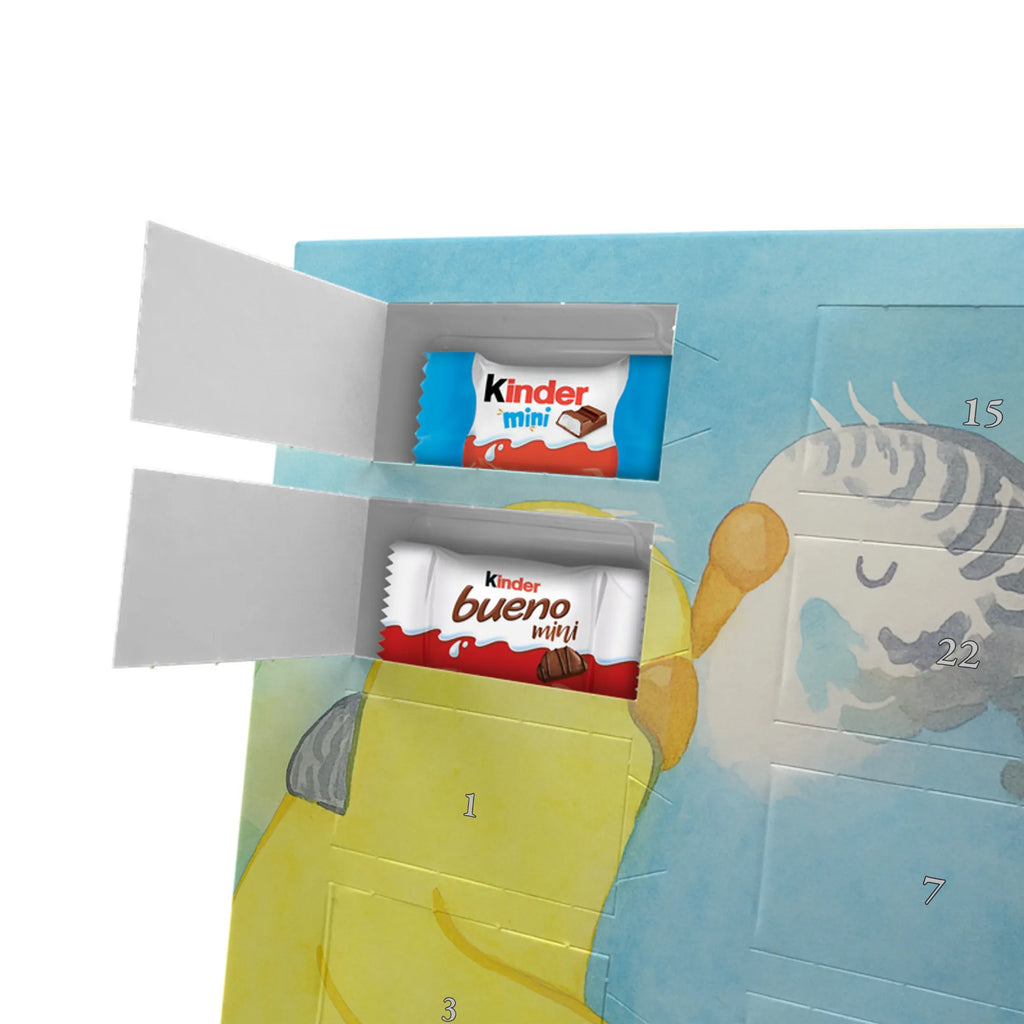 Chocolate advent calendar Parakeets in love Design Loving, Two, Together, Marriage, Proposal of marriage, Love gift, gift for her, gift for him, anniversary gift, trust, birds, closeness, budgie, cuddling