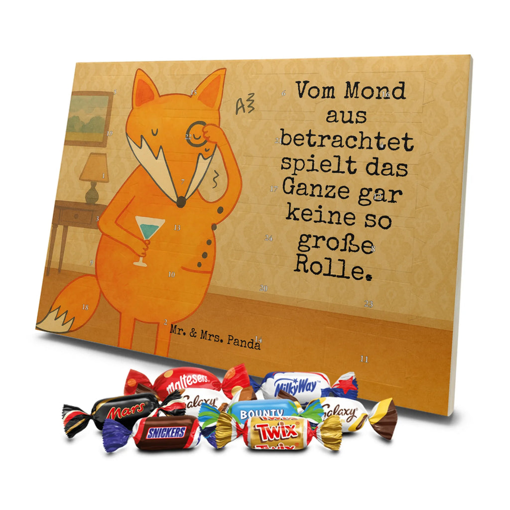 Chocolate advent calendar Fox lord Design animal lover, foxes, forest wildlife, clever as a fox, words of consolation, motivation saying, problem solving, saying funny, lovesickness gift