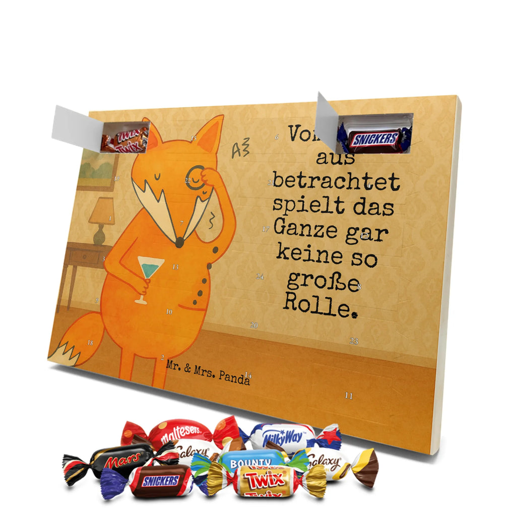 Chocolate advent calendar Fox lord Design animal lover, foxes, forest wildlife, clever as a fox, words of consolation, motivation saying, problem solving, saying funny, lovesickness gift