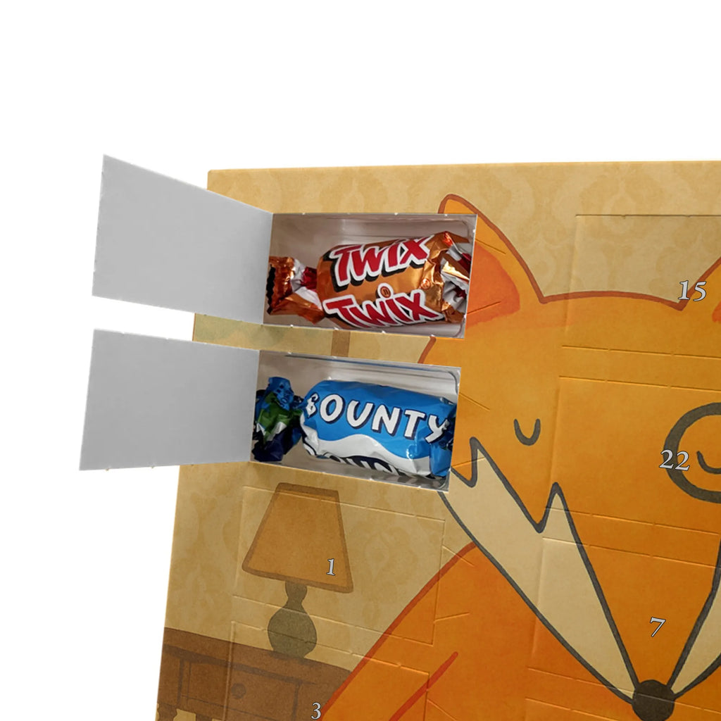 Chocolate advent calendar Fox lord Design animal lover, foxes, forest wildlife, clever as a fox, words of consolation, motivation saying, problem solving, saying funny, lovesickness gift
