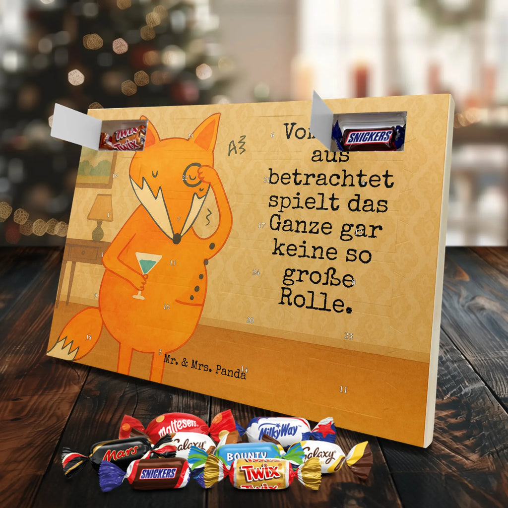 Chocolate advent calendar Fox lord Design animal lover, foxes, forest wildlife, clever as a fox, words of consolation, motivation saying, problem solving, saying funny, lovesickness gift