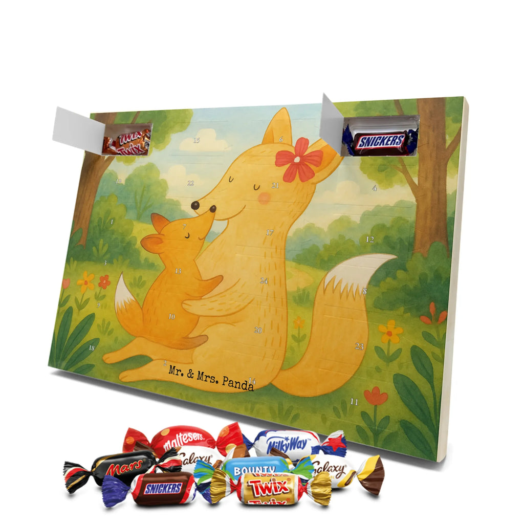 Chocolate advent calendar Fox mummy Design Father's Day, Mother's Day, best daughter, favourite daughter, daughter, mother, present