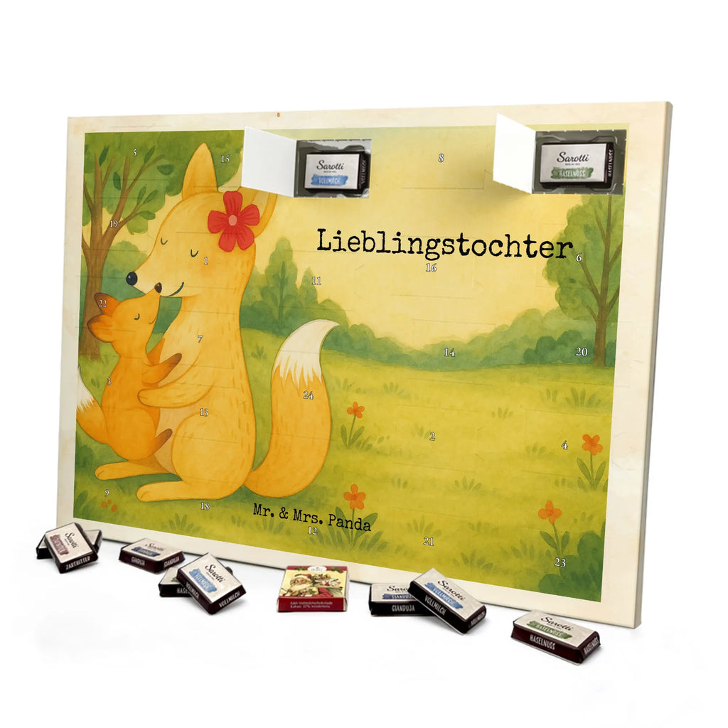 Chocolate advent calendar Fox mummy Design Father's Day, Mother's Day, best daughter, favourite daughter, daughter, mother, present