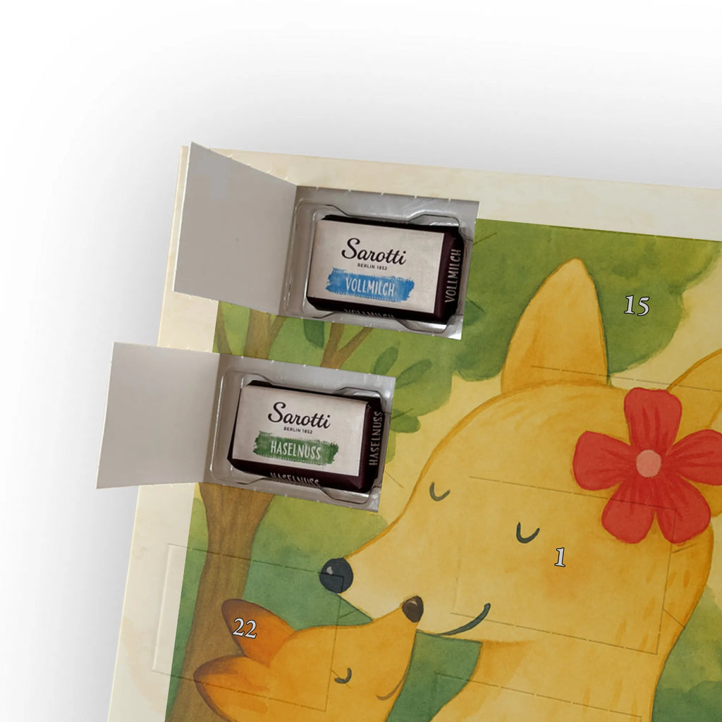 Chocolate advent calendar Fox mummy Design Father's Day, Mother's Day, best daughter, favourite daughter, daughter, mother, present