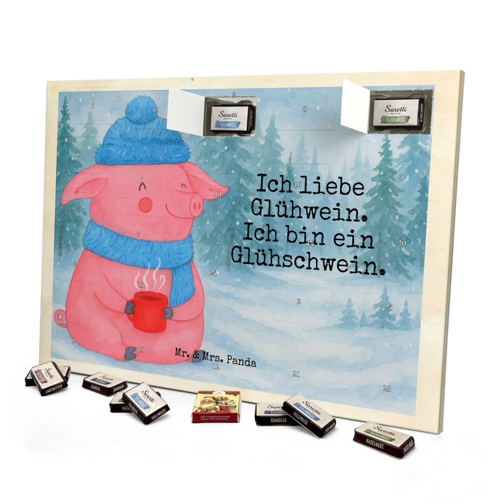Chocolate advent calendar Pig Mulled wine Design Christmas time, snow, mulled wine, mulled pig, Christmas market, punch