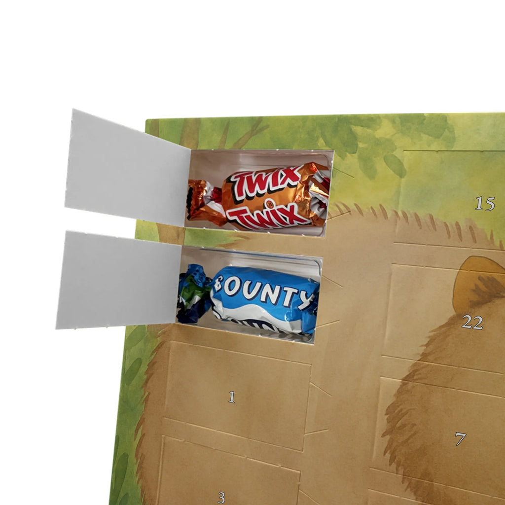 Chocolate advent calendar Wombat Design card, gift ideas, gifts, small animals, cute, cute animal motives, hand drawn, funny sayings, good mood, special gifts, animal lover, saying, life is beautiful, Australia