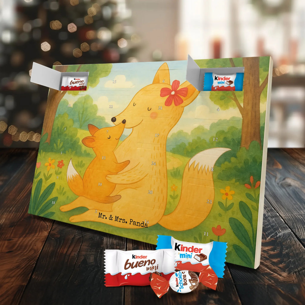 Chocolate advent calendar Fox mummy Design Father's Day, Mother's Day, best daughter, favourite daughter, daughter, mother, present