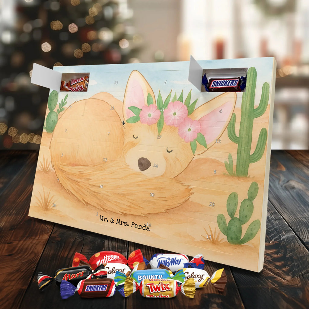 Chocolate advent calendar desert fox Flower Design Africa, desert fox, desert, flowers, wreath of flowers