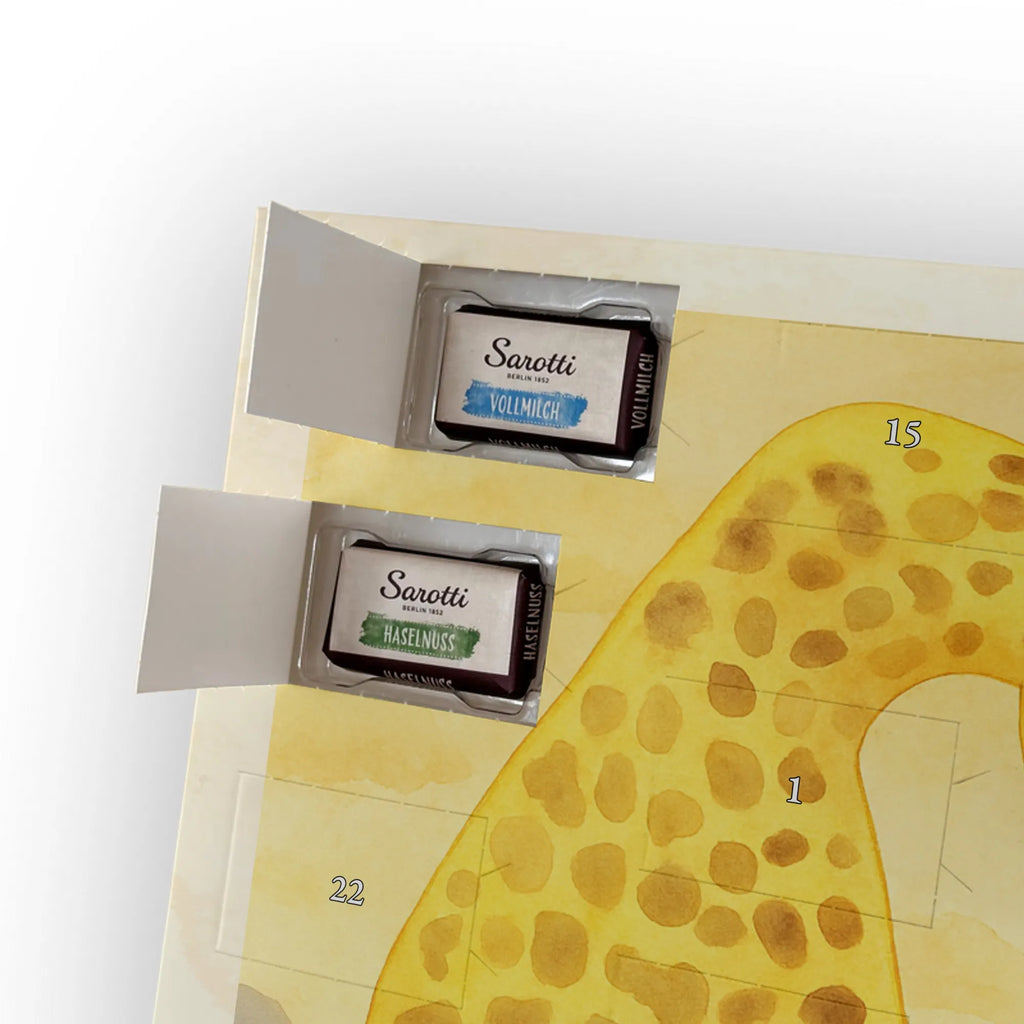 Chocolate advent calendar giraffe child Design Africa, mum, favourite person, child, son, daughter, mother