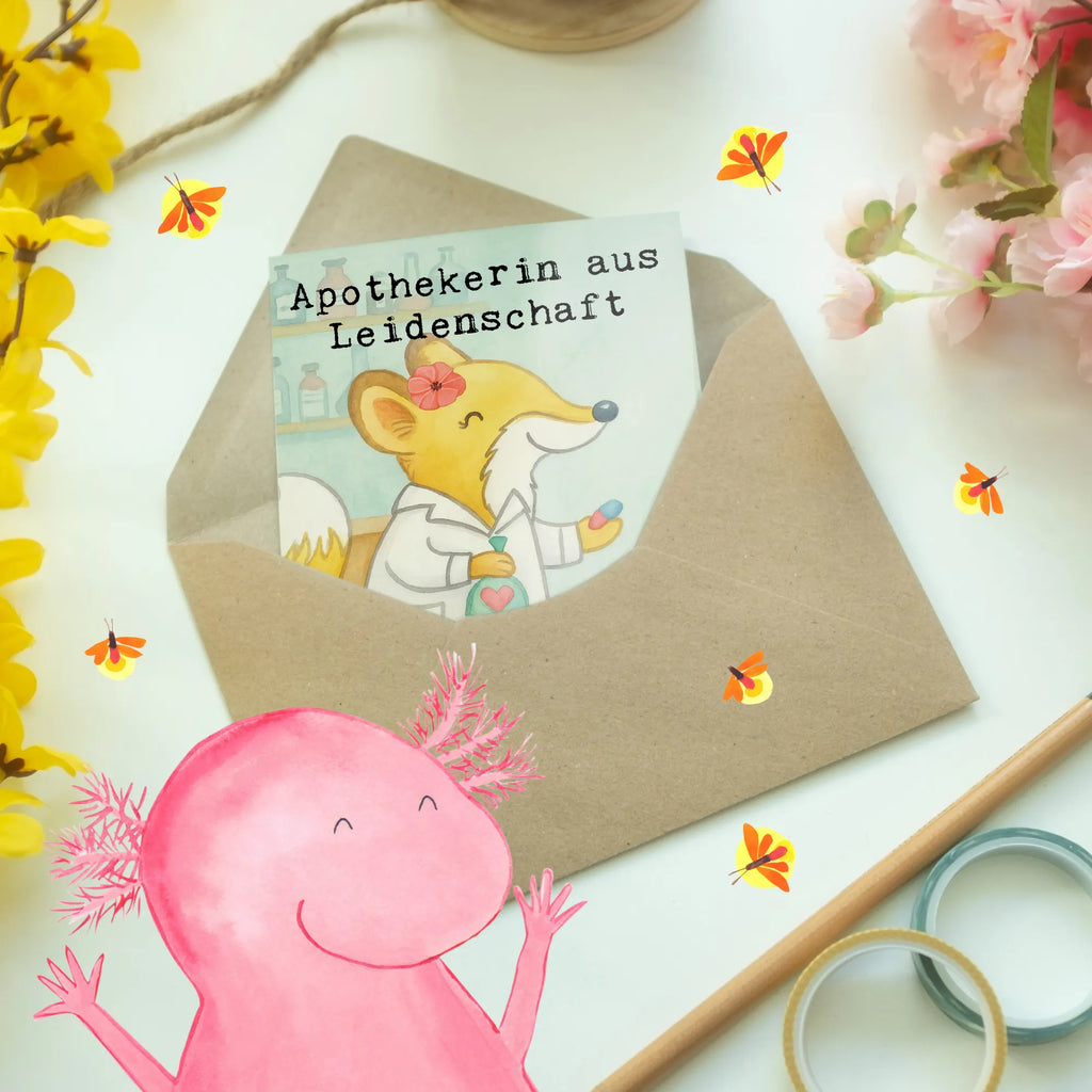 Grußkarte Apothekerin Leidenschaft Design Klappkarte, Grußkarte, Einladungskarte, Hochzeitskarte, Geburtstagskarte, Glückwunschkarte, Karte, Ansichtskarten, Beruf, Ausbildung, Jubiläum, Abschied, Rente, Kollege, Kollegin, Geschenk, Schenken, Arbeitskollege, Mitarbeiter, Firma, Danke, Dankeschön, Apothekerin, Staatsexamen, Pharmazie, Approbation, Eröffnung Apotheke