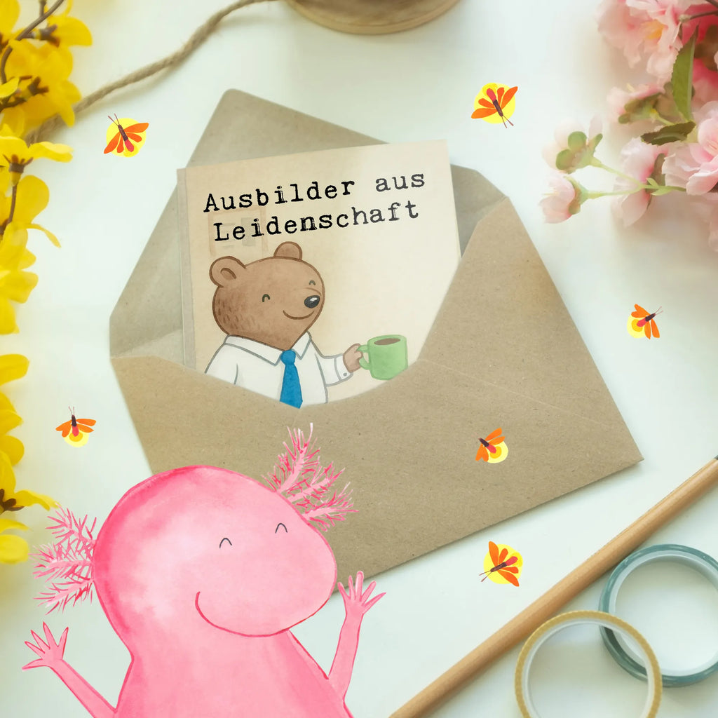 Grußkarte Ausbilder Leidenschaft Design Einladungskarte, Glückwunschkarte, Karte, Grußkarte, Klappkarte, Ansichtskarten, Geburtstagskarte, Hochzeitskarte, Beruf, Ausbildung, Jubiläum, Abschied, Rente, Kollege, Kollegin, Geschenk, Schenken, Arbeitskollege, Mitarbeiter, Firma, Danke, Dankeschön, Ausbilder, Tutor, Ausbilderprüfung