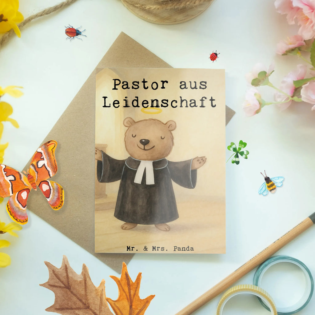Grußkarte Pastor Leidenschaft Design Grußkarte, Hochzeitskarte, Einladungskarte, Ansichtskarten, Geburtstagskarte, Glückwunschkarte, Karte, Klappkarte, Beruf, Ausbildung, Jubiläum, Abschied, Rente, Kollege, Kollegin, Geschenk, Schenken, Arbeitskollege, Mitarbeiter, Firma, Danke, Dankeschön, Theologe, Pastor, Prediger<br />Priester, Pfarrer, Kirche, Diener Gottes<br />Geistlicher