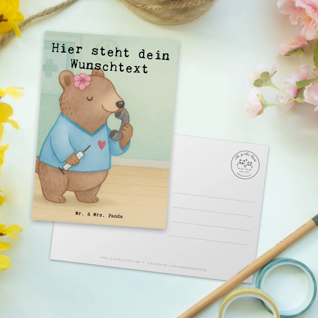 Personalisierte Postkarte Arzthelferin Leidenschaft Design Ansichtskarte mit Wunschtext, Ansichtskarte mit Namen, Geschenkkarte mit Wunschtext, Postkarte mit Wunschtext, Grußkarte mit Wunschtext, Grußkarte mit Namen, Karte mit Namen, Einladung mit Namen, Postkarte personalisierbar, Einladung mit Wunschtext, Postkarte mit Namen, Geschenkkarte mit Namen, Postkarte bedrucken, Karte mit Wunschtext, Beruf, Ausbildung, Jubiläum, Abschied, Rente, Kollege, Kollegin, Geschenk, Schenken, Arbeitskollege, Mitarbeiter, Firma, Danke, Dankeschön, Arzthelferin, Medizinische Fachangestellte