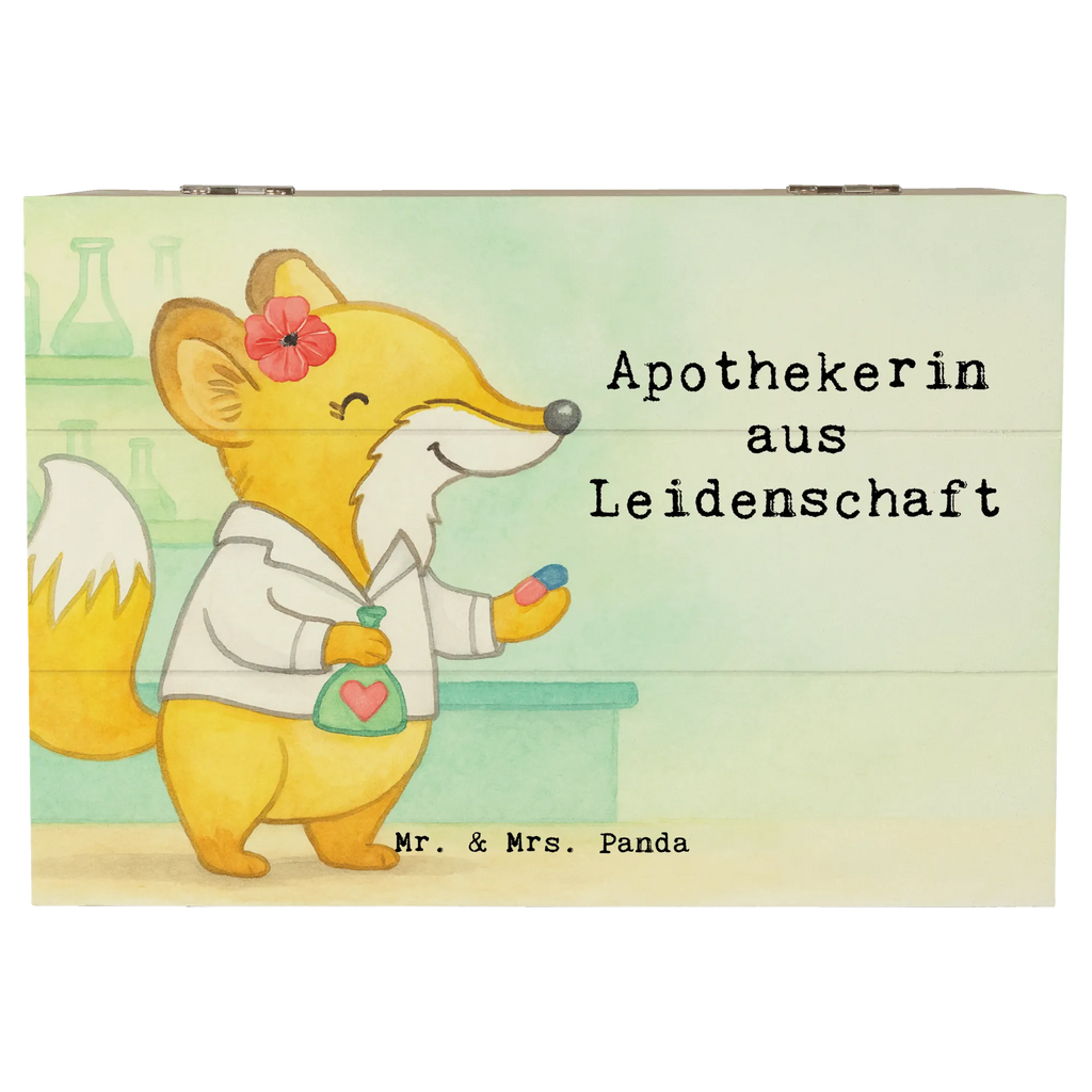 Holzkiste Apothekerin Leidenschaft Design XXL, Erinnerungsbox, Schatulle, Dekokiste, Schatzkiste, Holzkiste, Geschenkbox, Truhe, Geschenkdose, Erinnerungskiste, Kiste, Aufbewahrungsbox, Beruf, Ausbildung, Jubiläum, Abschied, Rente, Kollege, Kollegin, Geschenk, Schenken, Arbeitskollege, Mitarbeiter, Firma, Danke, Dankeschön, Eröffnung Apotheke, Pharmazie, Staatsexamen, Apothekerin, Approbation