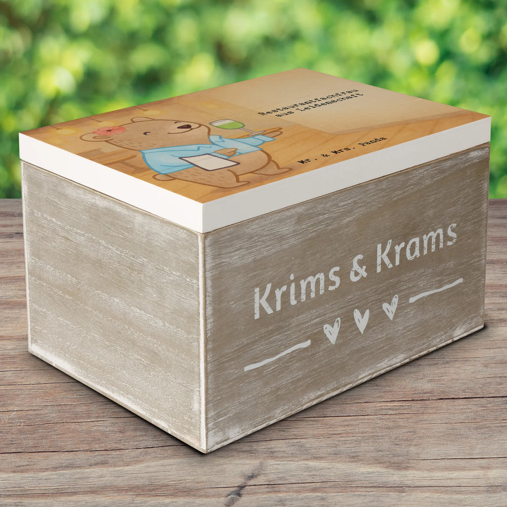 Holzkiste Restaurantfachfrau Leidenschaft Design Schatulle, Aufbewahrungsbox, Holzkiste, Geschenkbox, Erinnerungskiste, Dekokiste, Geschenkdose, Truhe, XXL, Kiste, Erinnerungsbox, Schatzkiste, Beruf, Ausbildung, Jubiläum, Abschied, Rente, Kollege, Kollegin, Geschenk, Schenken, Arbeitskollege, Mitarbeiter, Firma, Danke, Dankeschön
