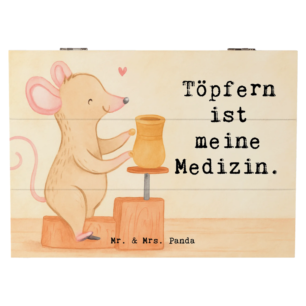 Holzkiste Maus Töpfern Design Schatulle, Geschenkdose, Aufbewahrungsbox, Kiste, Holzkiste, Erinnerungsbox, Truhe, Dekokiste, Schatzkiste, XXL, Erinnerungskiste, Geschenkbox, Geschenk, Sport, Sportart, Hobby, Schenken, Danke, Dankeschön, Auszeichnung, Gewinn, Sportler, Töpfern, Töpferei, Töpferkurs