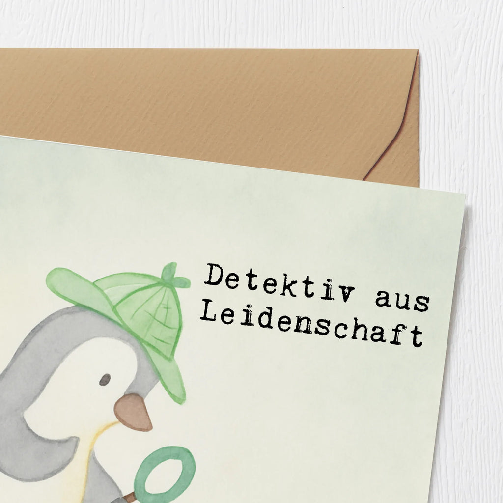 Deluxe Karte Detektiv Leidenschaft Design Hochwertige Klappkarte, Glückwunschkarte, Hochwertige Grußkarte, Hochzeitskarte, Geburtstagskarte, Klappkarte, Karte, Grußkarte, Einladungskarte, Beruf, Ausbildung, Jubiläum, Abschied, Rente, Kollege, Kollegin, Geschenk, Schenken, Arbeitskollege, Mitarbeiter, Firma, Danke, Dankeschön, Agent, Spurensuche, Berufsdetektiv, Wirtschaftsdetektei, Detektivausbildung, Ermittler, Detektiv, Privatdetektei
