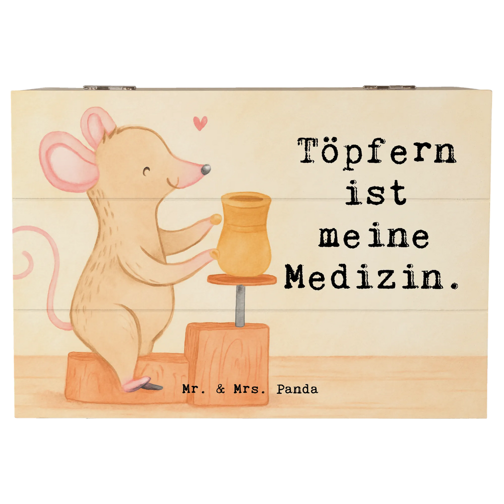 Holzkiste Maus Töpfern Design Schatulle, Geschenkdose, Aufbewahrungsbox, Kiste, Holzkiste, Erinnerungsbox, Truhe, Dekokiste, Schatzkiste, XXL, Erinnerungskiste, Geschenkbox, Geschenk, Sport, Sportart, Hobby, Schenken, Danke, Dankeschön, Auszeichnung, Gewinn, Sportler, Töpfern, Töpferei, Töpferkurs