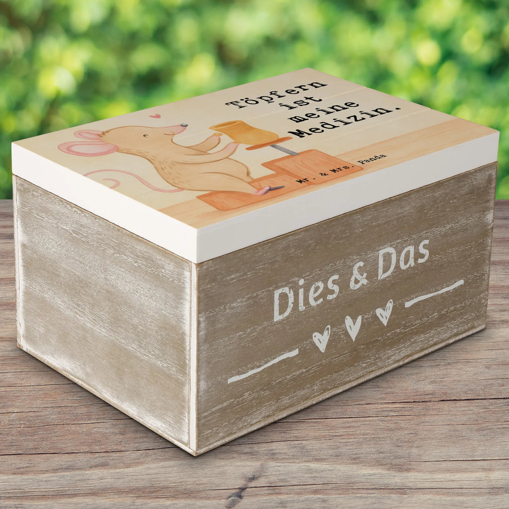 Holzkiste Maus Töpfern Design Schatulle, Geschenkdose, Aufbewahrungsbox, Kiste, Holzkiste, Erinnerungsbox, Truhe, Dekokiste, Schatzkiste, XXL, Erinnerungskiste, Geschenkbox, Geschenk, Sport, Sportart, Hobby, Schenken, Danke, Dankeschön, Auszeichnung, Gewinn, Sportler, Töpfern, Töpferei, Töpferkurs