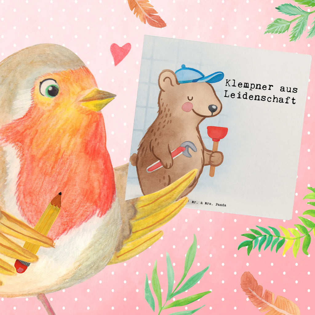 Deluxe Karte Klempner Leidenschaft Design Geburtstagskarte, Hochwertige Klappkarte, Hochwertige Grußkarte, Einladungskarte, Hochzeitskarte, Glückwunschkarte, Klappkarte, Karte, Grußkarte, Beruf, Ausbildung, Jubiläum, Abschied, Rente, Kollege, Kollegin, Geschenk, Schenken, Arbeitskollege, Mitarbeiter, Firma, Danke, Dankeschön, Bauklempner, Sanitärinstallationen, Meister, Gesellenprüfung, Installateur, Fachbetrieb, Klempner, Handwerker