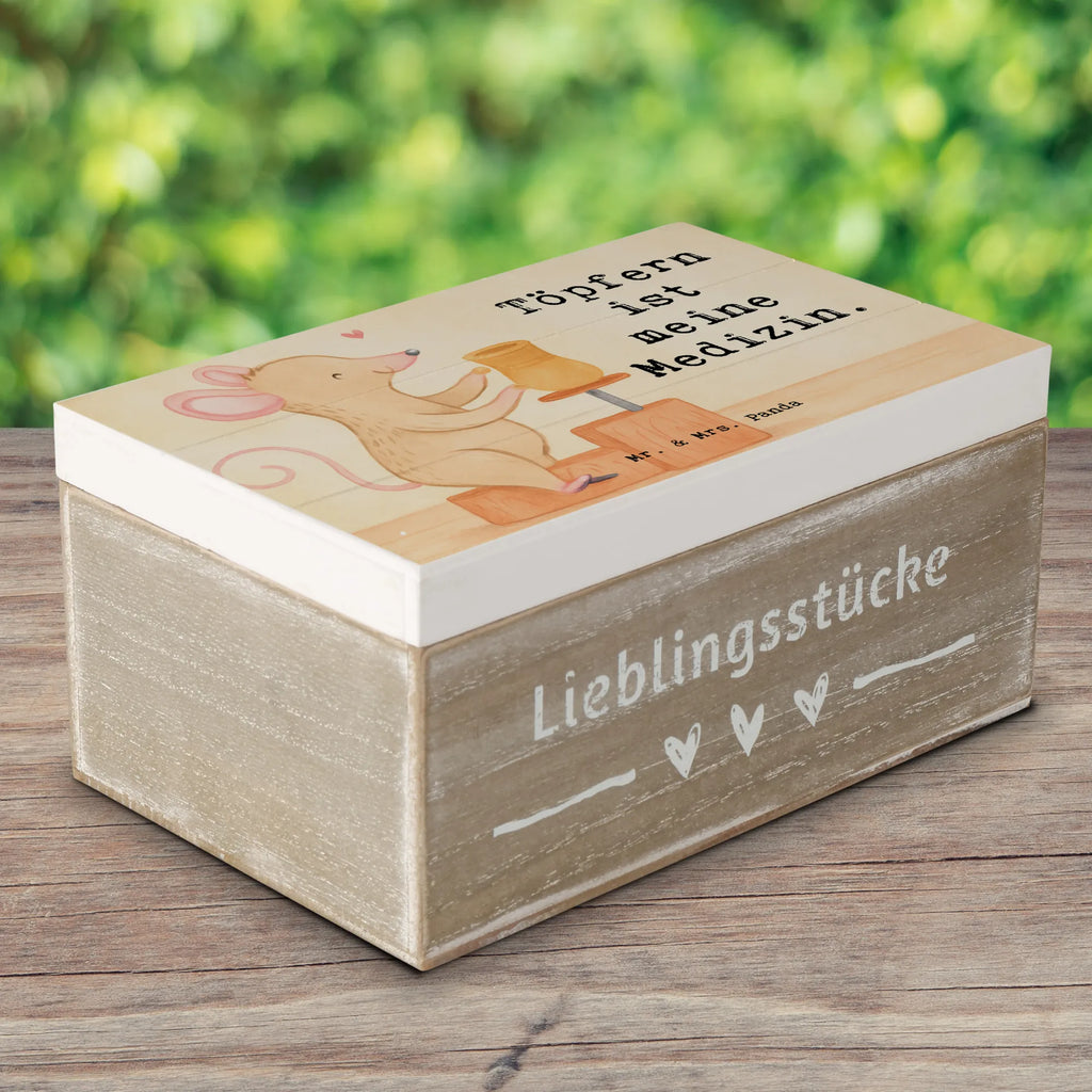 Holzkiste Maus Töpfern Design Schatulle, Geschenkdose, Aufbewahrungsbox, Kiste, Holzkiste, Erinnerungsbox, Truhe, Dekokiste, Schatzkiste, XXL, Erinnerungskiste, Geschenkbox, Geschenk, Sport, Sportart, Hobby, Schenken, Danke, Dankeschön, Auszeichnung, Gewinn, Sportler, Töpfern, Töpferei, Töpferkurs