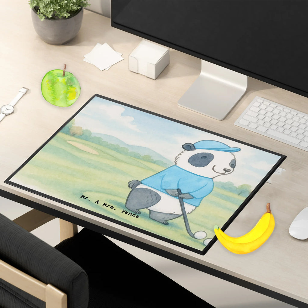 Schreibtischunterlage Panda Golfen Design Schreibwaren, Schreibtischauflage, Schreibunterlage, Bürobedarf, Büroartikel, Schreibtisch Unterlagen, Schreibtischunterlage Groß, Geschenk, Sport, Sportart, Hobby, Schenken, Danke, Dankeschön, Auszeichnung, Gewinn, Sportler, Golfen, Golf spielen, Golfplatz, Golfturnier, Golf Verein