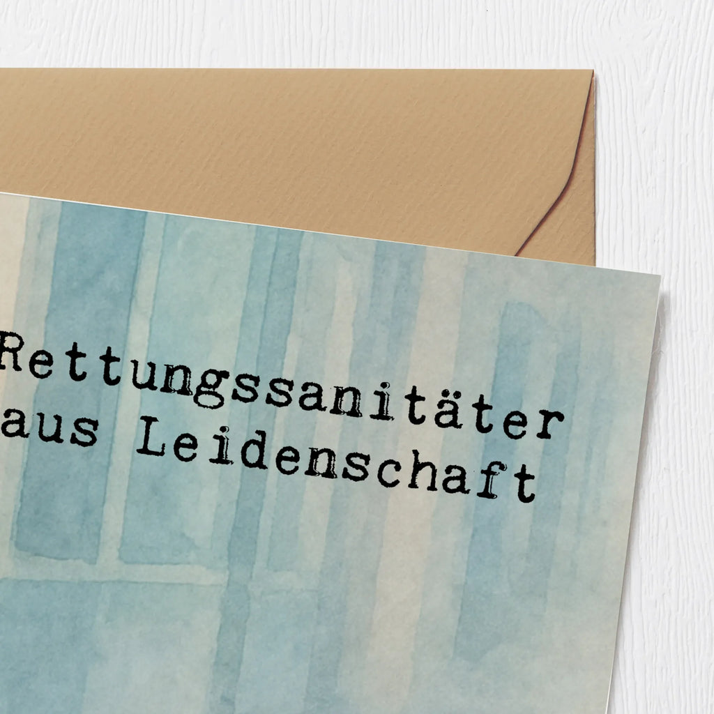 Deluxe Karte Rettungssanitäter Leidenschaft Design Klappkarte, Hochwertige Klappkarte, Grußkarte, Glückwunschkarte, Karte, Einladungskarte, Hochzeitskarte, Geburtstagskarte, Hochwertige Grußkarte, Beruf, Ausbildung, Jubiläum, Abschied, Rente, Kollege, Kollegin, Geschenk, Schenken, Arbeitskollege, Mitarbeiter, Firma, Danke, Dankeschön
