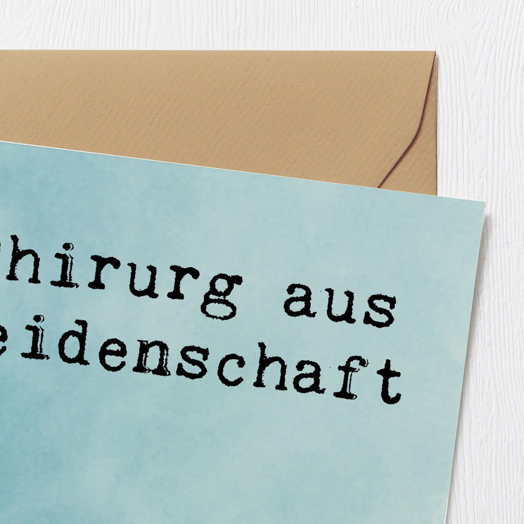 Deluxe Karte Chirurg Leidenschaft Design Klappkarte, Glückwunschkarte, Einladungskarte, Hochwertige Klappkarte, Karte, Hochzeitskarte, Grußkarte, Geburtstagskarte, Hochwertige Grußkarte, Beruf, Ausbildung, Jubiläum, Abschied, Rente, Kollege, Kollegin, Geschenk, Schenken, Arbeitskollege, Mitarbeiter, Firma, Danke, Dankeschön, Unfallchirurg, Krankenhaus, Notfallchirurg, Chirurg, Arzt, Mediziner