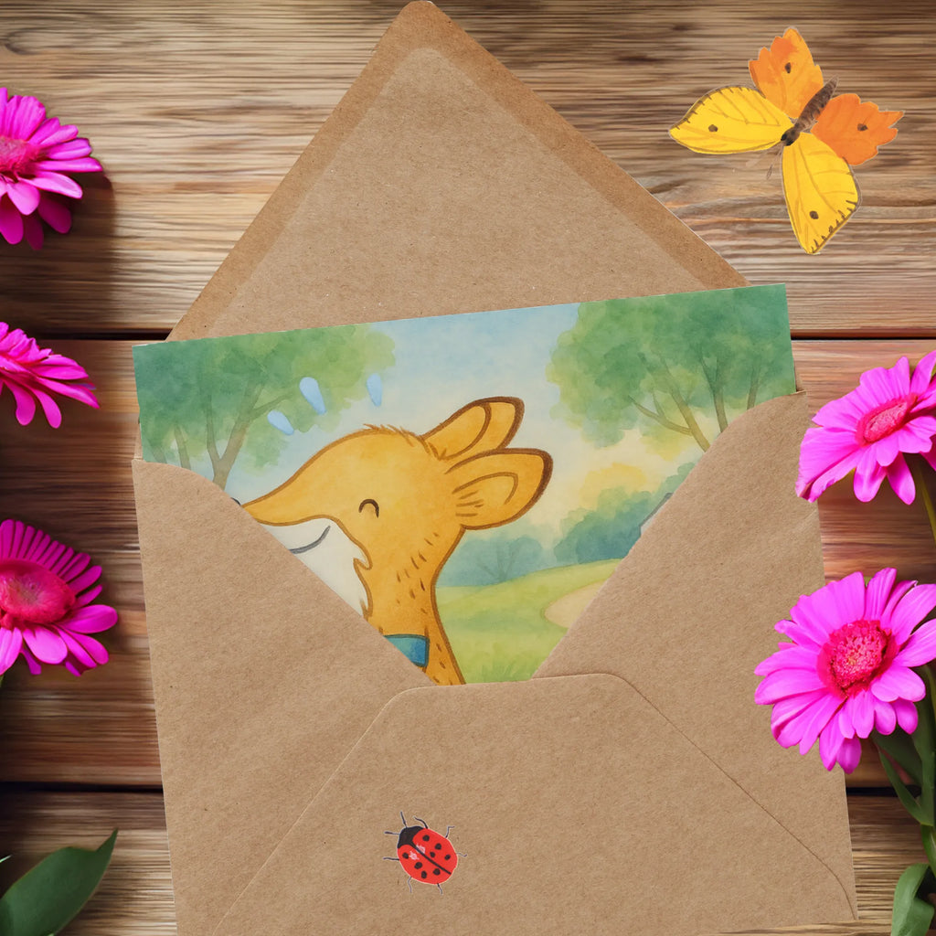 Deluxe Karte Fuchs Joggen Design Grußkarte, Hochzeitskarte, Hochwertige Klappkarte, Karte, Geburtstagskarte, Einladungskarte, Klappkarte, Glückwunschkarte, Hochwertige Grußkarte, Geschenk, Sport, Sportart, Hobby, Schenken, Danke, Dankeschön, Auszeichnung, Gewinn, Sportler, Joggen, Dauerlauf, Laufen, Laufsport