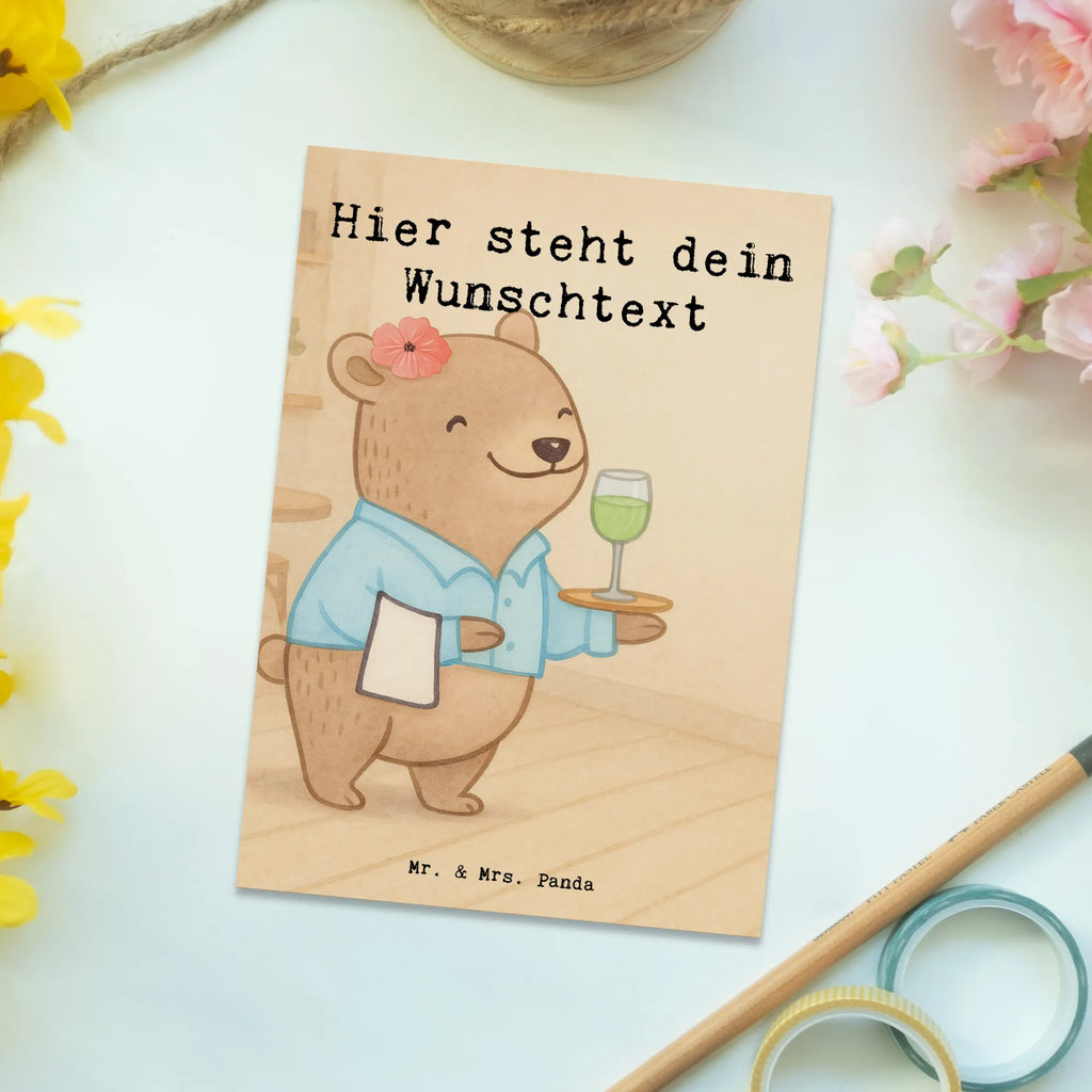 Personalisierte Postkarte Restaurantfachfrau Leidenschaft Design Karte mit Wunschtext, Postkarte mit Namen, Postkarte mit Wunschtext, Einladung mit Wunschtext, Geschenkkarte mit Wunschtext, Grußkarte mit Wunschtext, Einladung mit Namen, Ansichtskarte mit Wunschtext, Grußkarte mit Namen, Karte mit Namen, Postkarte bedrucken, Ansichtskarte mit Namen, Geschenkkarte mit Namen, Postkarte personalisierbar, Beruf, Ausbildung, Jubiläum, Abschied, Rente, Kollege, Kollegin, Geschenk, Schenken, Arbeitskollege, Mitarbeiter, Firma, Danke, Dankeschön