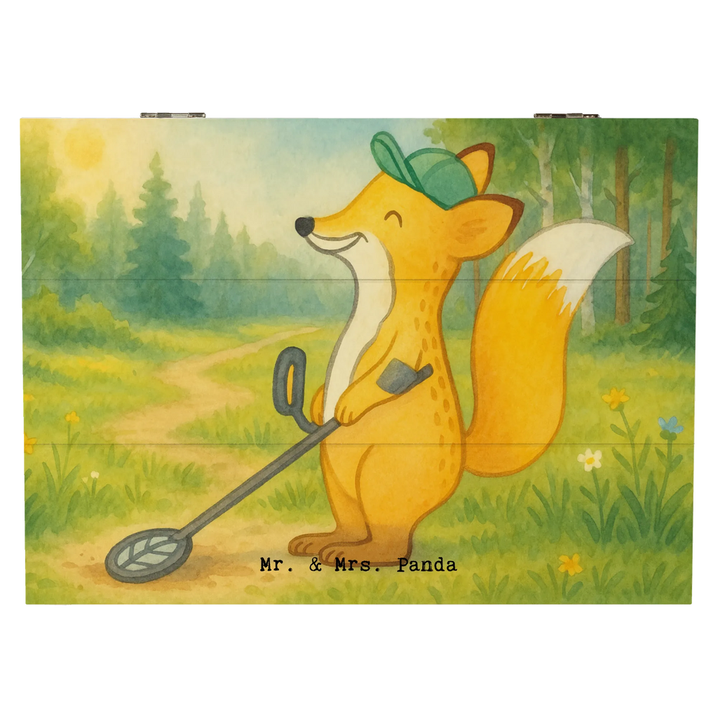 Holzkiste Fuchs Metalldetektor Design Kiste, Dekokiste, Schatulle, XXL, Geschenkdose, Geschenkbox, Erinnerungsbox, Aufbewahrungsbox, Schatzkiste, Holzkiste, Truhe, Erinnerungskiste, Geschenk, Sport, Sportart, Hobby, Schenken, Danke, Dankeschön, Auszeichnung, Gewinn, Sportler, sondeln, Sondengänger, Metalldetektor, Schatzsuche, Münzen suchen