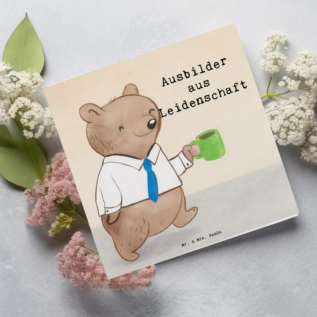 Deluxe Karte Ausbilder Leidenschaft Design Glückwunschkarte, Hochwertige Klappkarte, Grußkarte, Karte, Geburtstagskarte, Einladungskarte, Klappkarte, Hochwertige Grußkarte, Hochzeitskarte, Beruf, Ausbildung, Jubiläum, Abschied, Rente, Kollege, Kollegin, Geschenk, Schenken, Arbeitskollege, Mitarbeiter, Firma, Danke, Dankeschön, Tutor, Ausbilder, Ausbilderprüfung