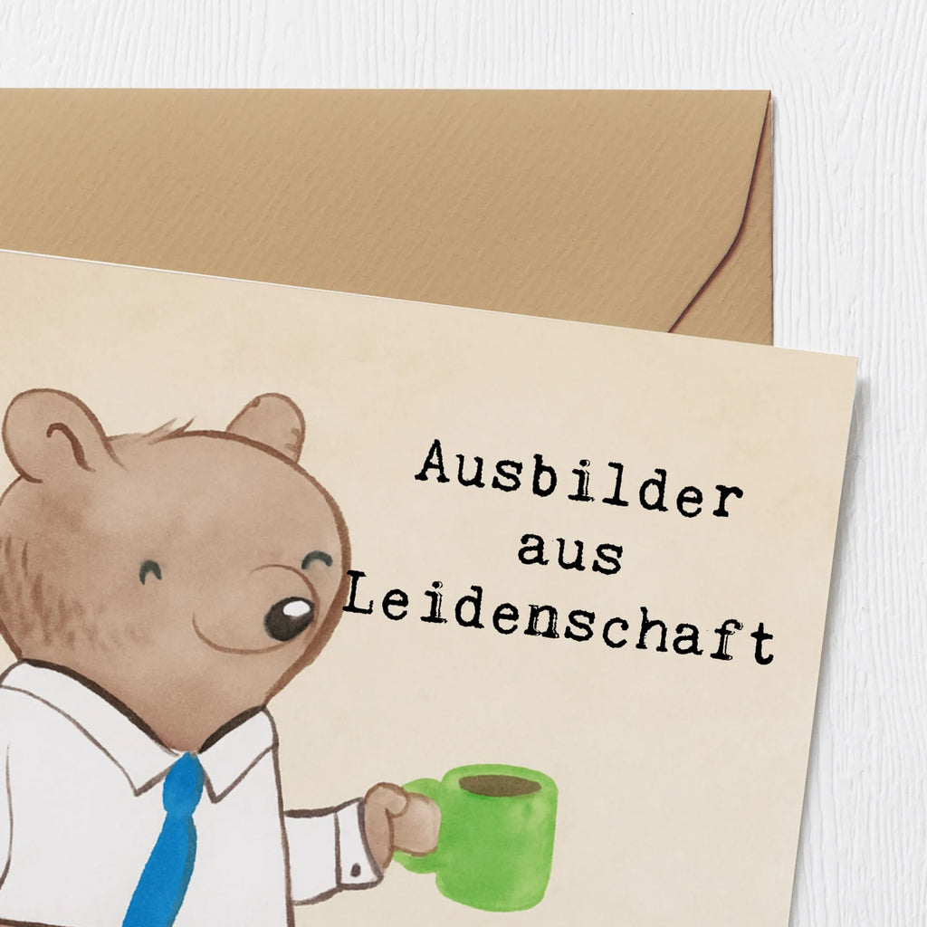 Deluxe Karte Ausbilder Leidenschaft Design Glückwunschkarte, Hochwertige Klappkarte, Grußkarte, Karte, Geburtstagskarte, Einladungskarte, Klappkarte, Hochwertige Grußkarte, Hochzeitskarte, Beruf, Ausbildung, Jubiläum, Abschied, Rente, Kollege, Kollegin, Geschenk, Schenken, Arbeitskollege, Mitarbeiter, Firma, Danke, Dankeschön, Tutor, Ausbilder, Ausbilderprüfung