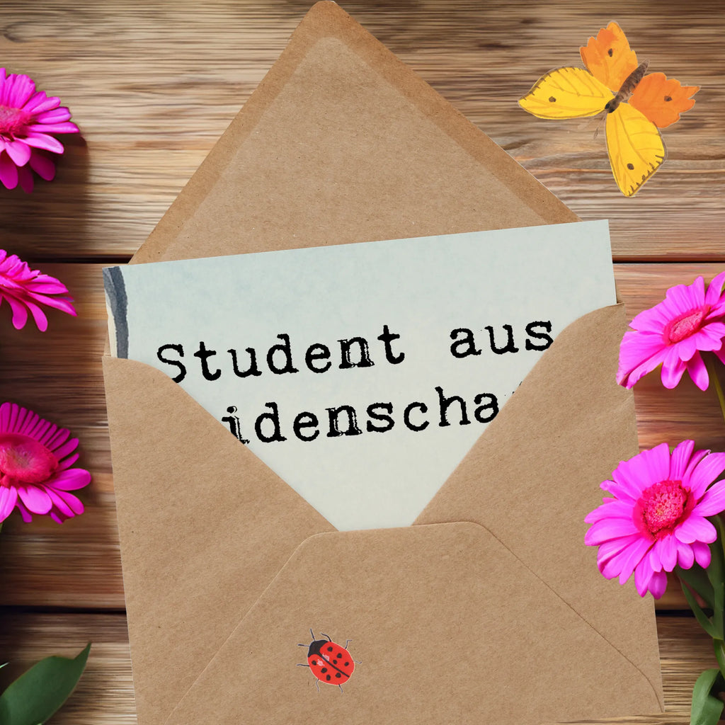 Deluxe Karte Student Leidenschaft Design Glückwunschkarte, Hochzeitskarte, Hochwertige Klappkarte, Einladungskarte, Hochwertige Grußkarte, Klappkarte, Karte, Grußkarte, Geburtstagskarte, Beruf, Ausbildung, Jubiläum, Abschied, Rente, Kollege, Kollegin, Geschenk, Schenken, Arbeitskollege, Mitarbeiter, Firma, Danke, Dankeschön