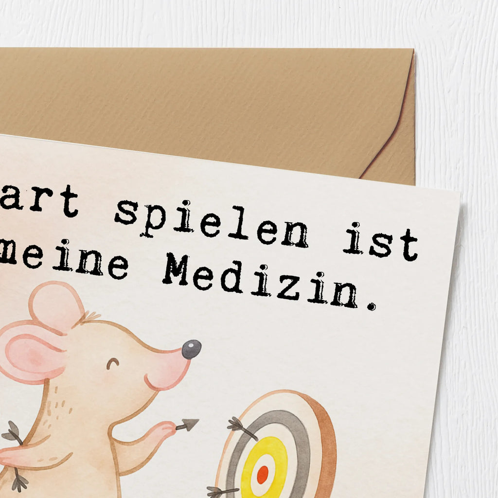 Deluxe Karte Maus Dart spielen Design Karte, Hochwertige Klappkarte, Hochwertige Grußkarte, Klappkarte, Einladungskarte, Grußkarte, Glückwunschkarte, Hochzeitskarte, Geburtstagskarte, Geschenk, Sport, Sportart, Hobby, Schenken, Danke, Dankeschön, Auszeichnung, Gewinn, Sportler, Dart spielen, Dart Turnier, Darten, Darts