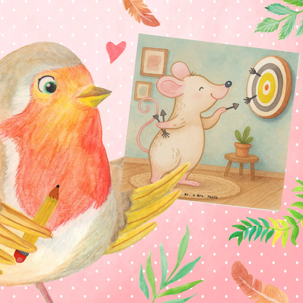 Deluxe Karte Maus Dart spielen Design Karte, Hochwertige Klappkarte, Hochwertige Grußkarte, Klappkarte, Einladungskarte, Grußkarte, Glückwunschkarte, Hochzeitskarte, Geburtstagskarte, Geschenk, Sport, Sportart, Hobby, Schenken, Danke, Dankeschön, Auszeichnung, Gewinn, Sportler, Dart spielen, Dart Turnier, Darten, Darts