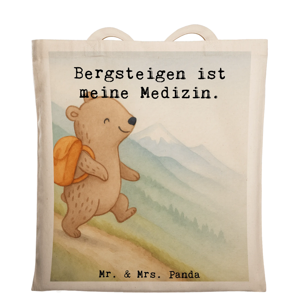 Tragetasche Bär Bergsteigen Design Shopper, Beutel, Strandtasche, Beuteltasche, Schultertasche, Einkaufstüte, Laptoptasche, Tasche, Jutetasche, Badetasche, Jutebeutel, Stoffbeutel, Tragetasche, Einkaufstasche, Umhängetasche, Stofftasche, Geschenk, Sport, Sportart, Hobby, Schenken, Danke, Dankeschön, Auszeichnung, Gewinn, Sportler, wandern, Alpinwandern, Alpinismus, Bergsteigen, Bergsport, Trekking