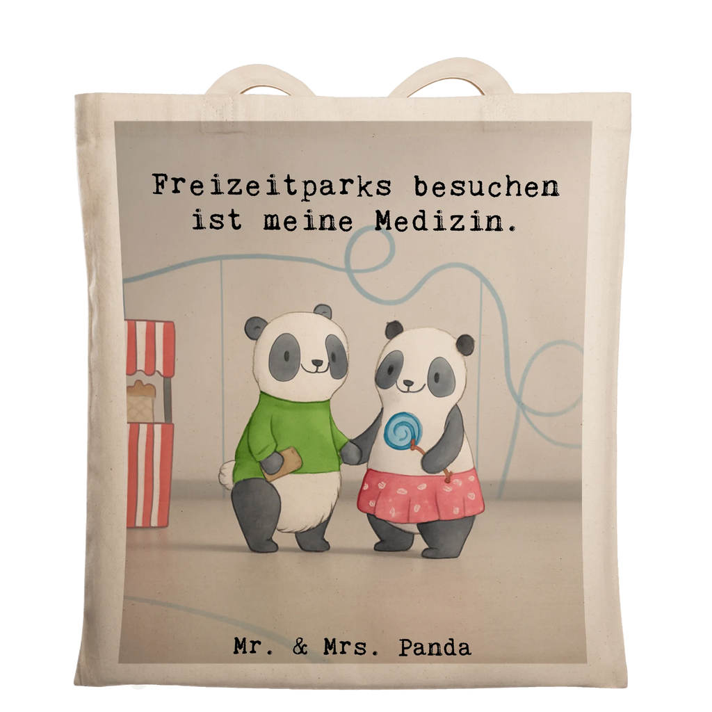Tragetasche Pandas Freizeitpark besuchen Design Stofftasche, Beuteltasche, Schultertasche, Laptoptasche, Shopper, Umhängetasche, Tragetasche, Beutel, Tasche, Einkaufstasche, Stoffbeutel, Einkaufstüte, Jutetasche, Strandtasche, Badetasche, Jutebeutel, Geschenk, Sport, Sportart, Hobby, Schenken, Danke, Dankeschön, Auszeichnung, Gewinn, Sportler, Achterbahn fahren, Freizeitpark besuchen