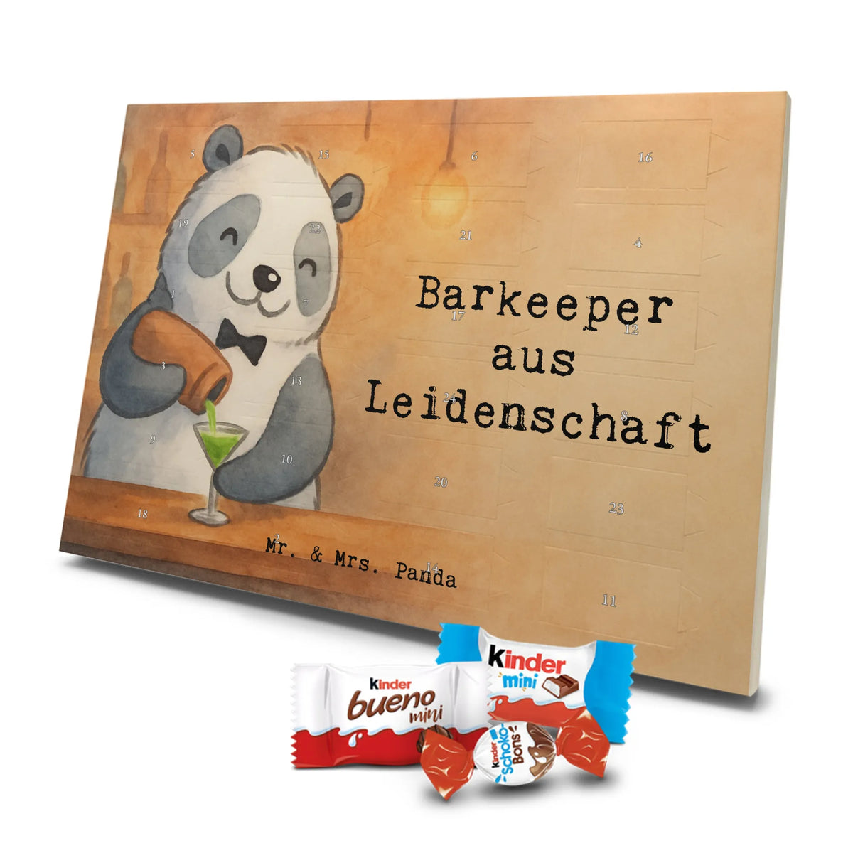 Chocolate advent calendar bartender Passion Design