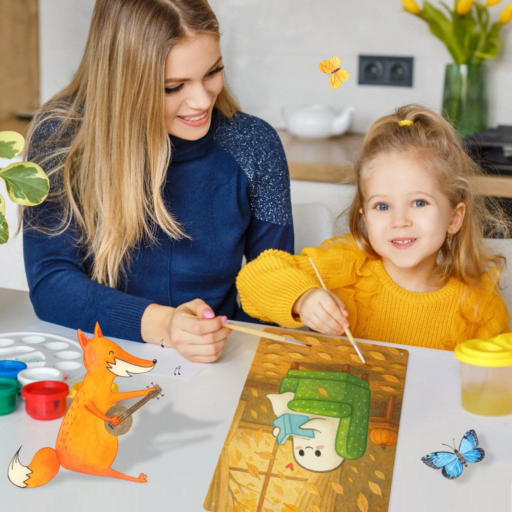 Metalowy szyld do malowania po numerach duch książka Design Halloween, dekoracje, Martinssingen, dekoracja, prezenty, dawanie